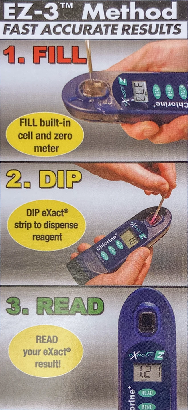 EZ-3 water quality testing method.